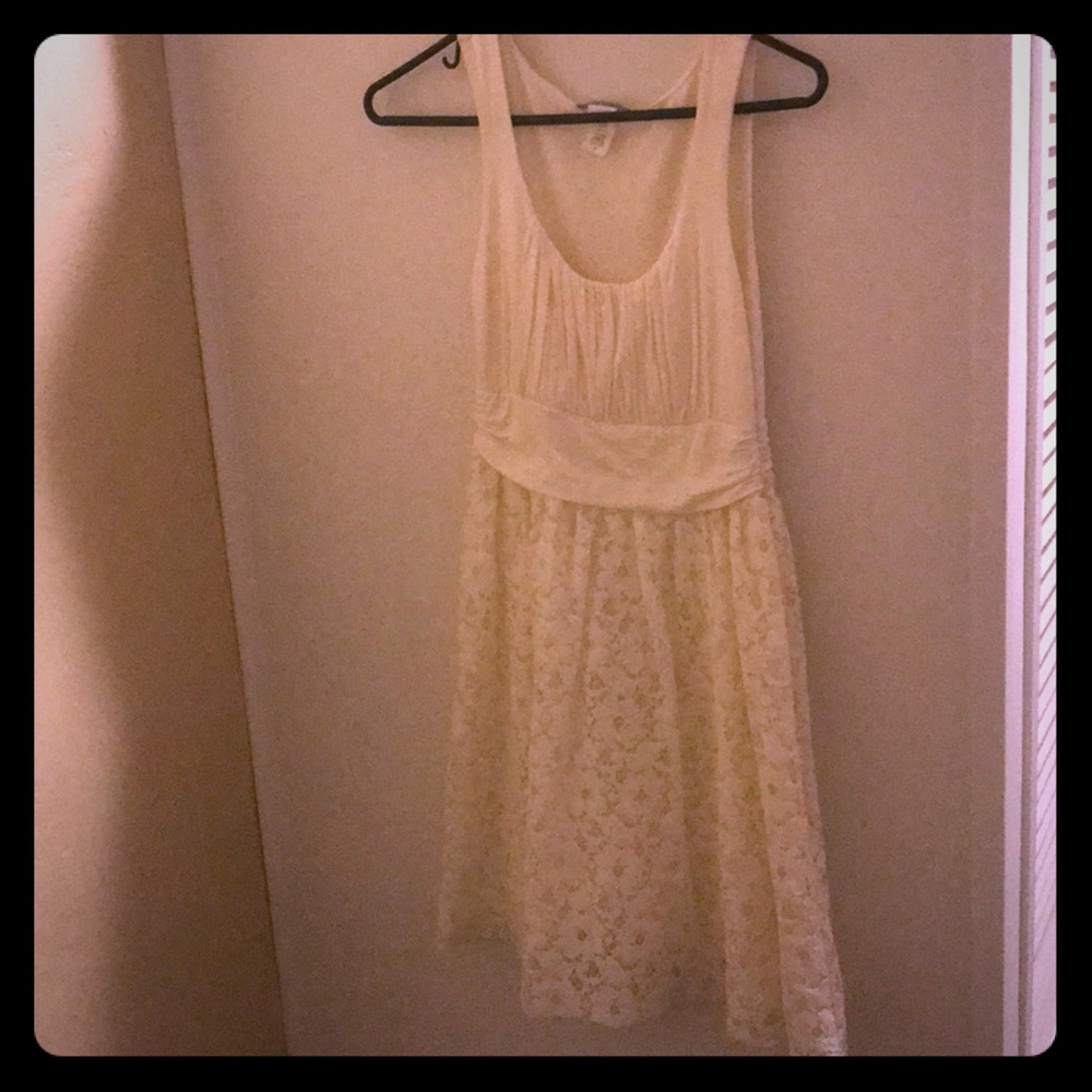 Pretty white dress.